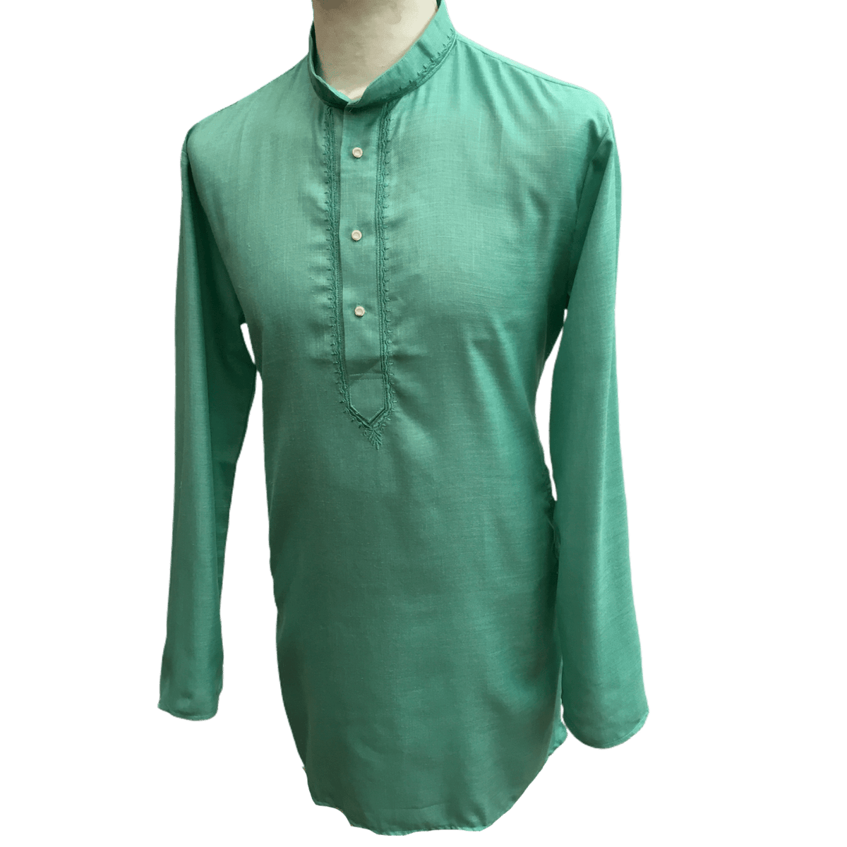 Mens Indian Dhoti Kurta Top in Sea Green, Thigh Length, for weddings, Bollywood Party - Baleno C1219 - Prachy Creations