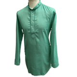 Mens Indian Dhoti Kurta Top in Sea Green, Thigh Length, for weddings, Bollywood Party - Baleno C1219 - Prachy Creations