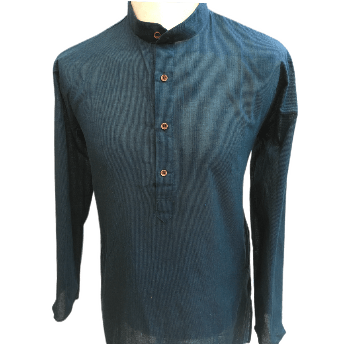 Mens Indian Dhoti Kurta Top in Teal, Thigh Length, for weddings, Bollywood Party - Alamgir R1219 - Prachy Creations