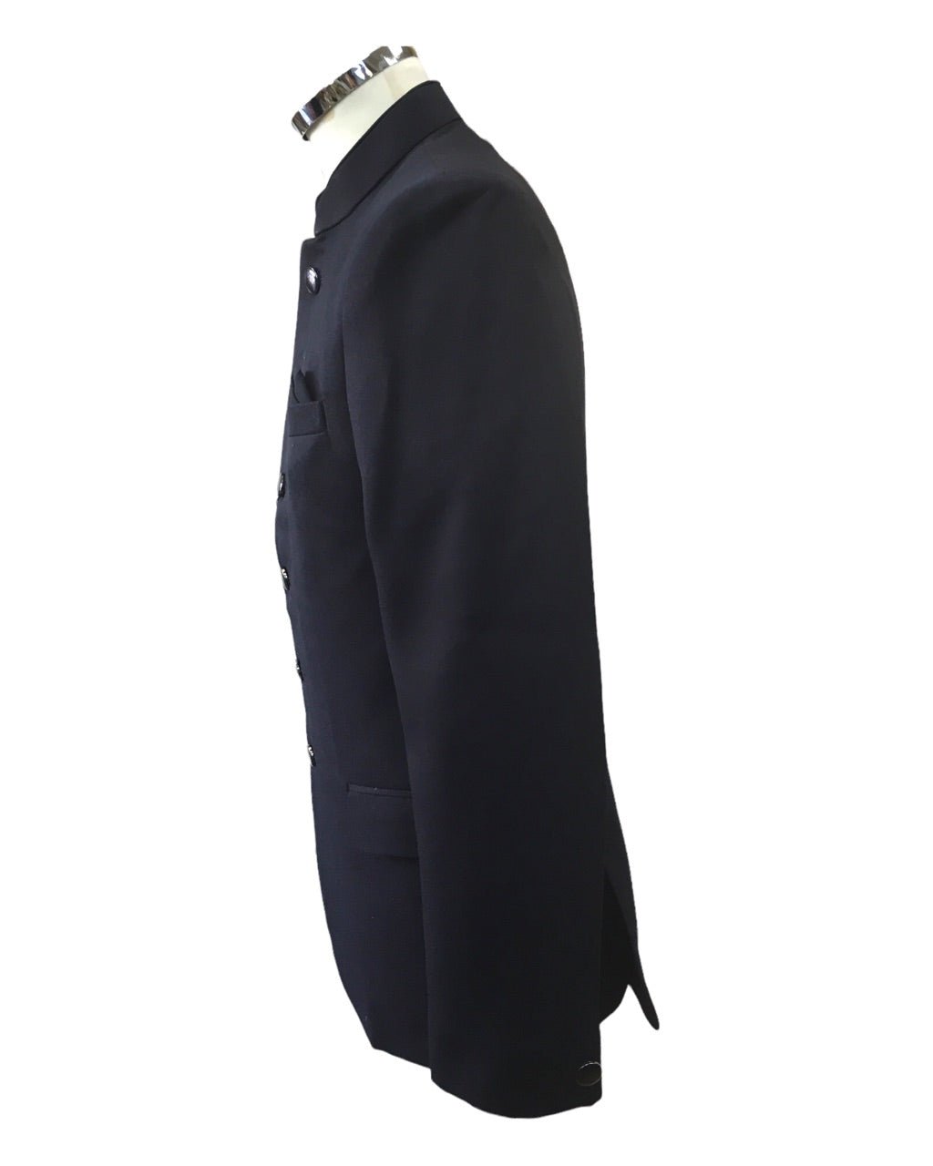 Mens Navy Blue BandhGala / Prince / Chinese Collar Jacket - Fantastic Fit - CS2203 JP 0822 - Prachy Creations