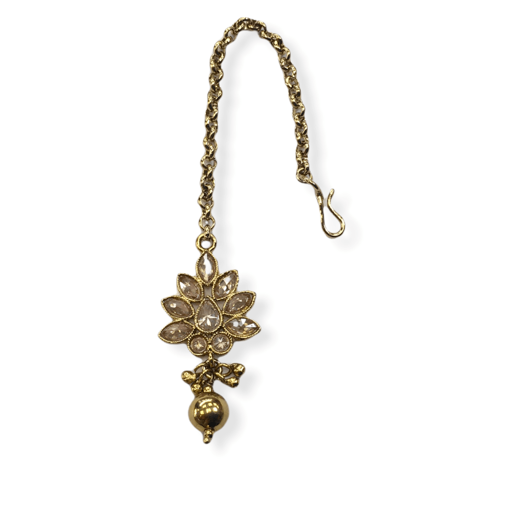 Quality handmade Reverse stone Tika Head Accessory - Bollywood - AE2202 Kp0122 - Prachy Creations