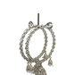 Reverse Stone Silver Finish Zhumki Bangles (Set of 2) - NBA87P 1221 - Prachy Creations