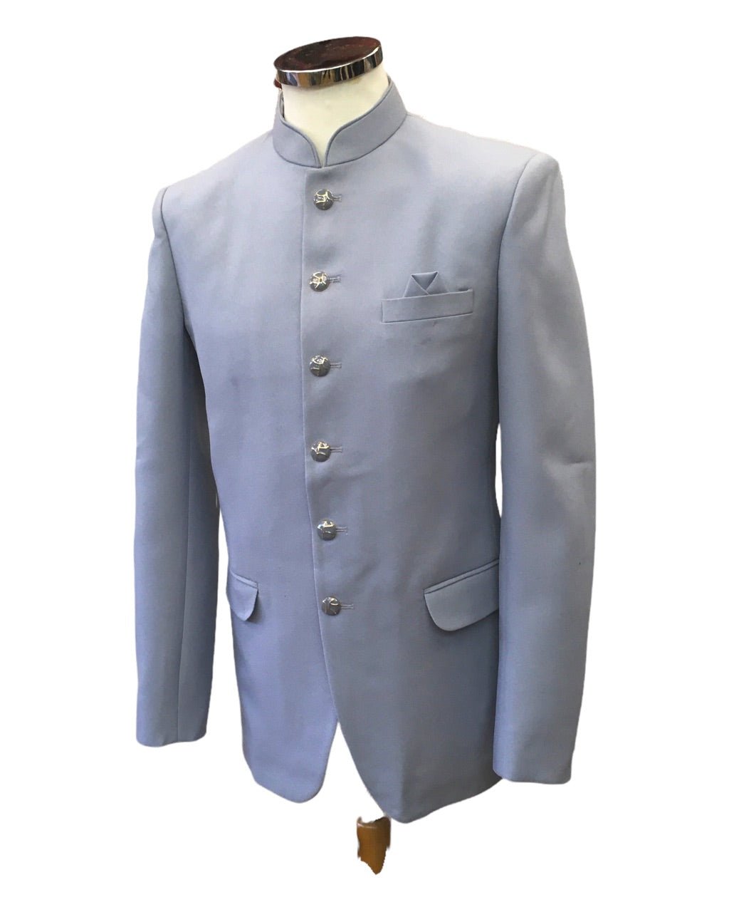 SALE! Mens Light Grey BandhGala / Prince / Chinese Collar Jacket - Fantastic Fit - CS2202 JP 0822 - Prachy Creations