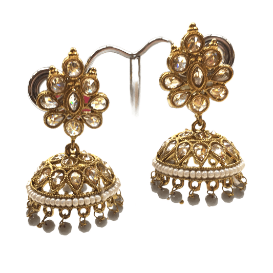 Traditional Indian Earrings - Jhumki - Bollywood - Weddings - Party - PRI1551 P0521 - Prachy Creations